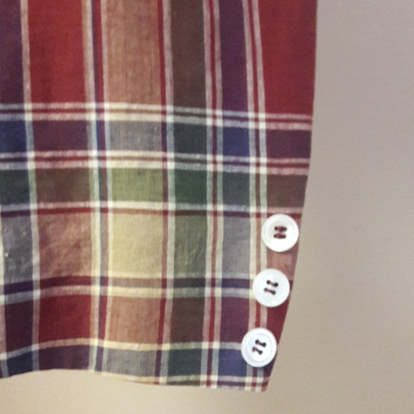 Vintage/ Jones New York/ Plaid Blazer - Picture 4 of 8
